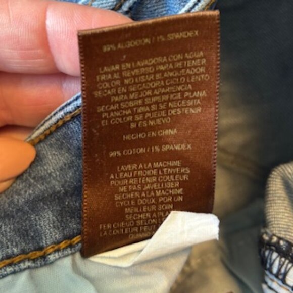 Kut From The Kloth Reese Ankle Straight Leg Distressed Raw Hem size 14 - Picture 5 of 5